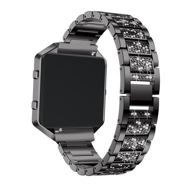 Klockarmband med Skyddande Ram för Fitbit Blaze Black