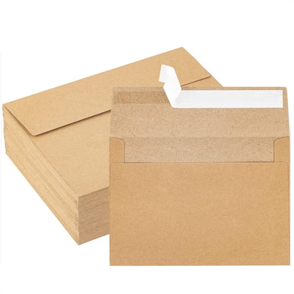 Rustikke Kraftkonvolutter A4 (10,8x15,9 cm, 50 stk.)