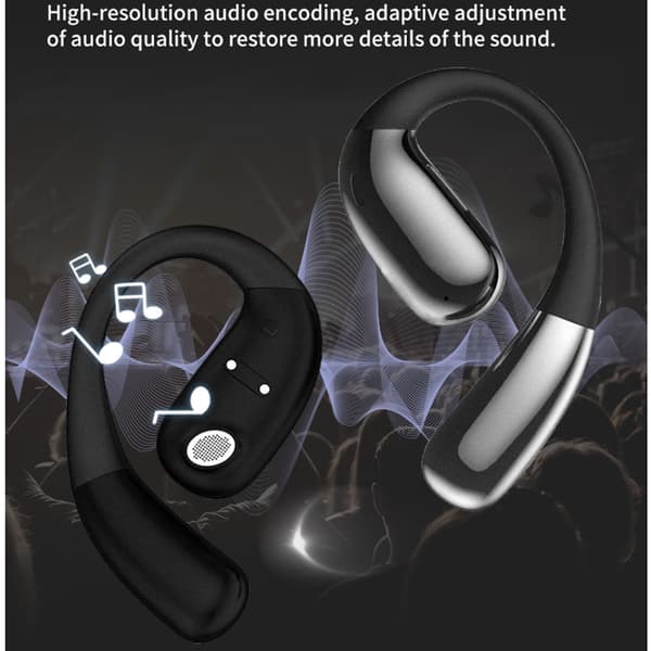 AI Oversættelses Earbuds A38 - Privat Model Sort Black