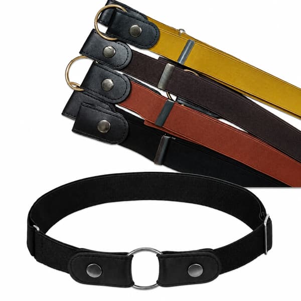 Elastisk belte uten beltespenne, 4-pakning