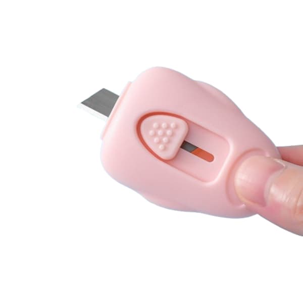 Mini-kniv med nøkkelringhull Pink