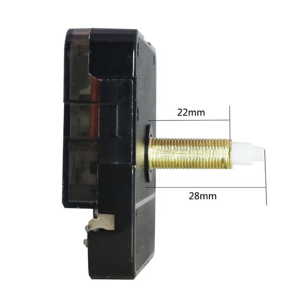 Silent Quartz Urværk med 28mm Aksel til DIY Ure