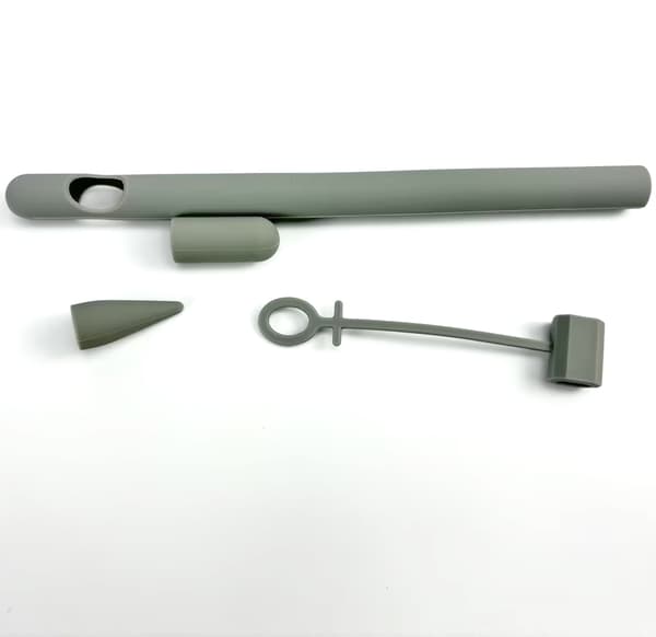 4-delat silikonskyddsfodral för Apple Pencil Grey