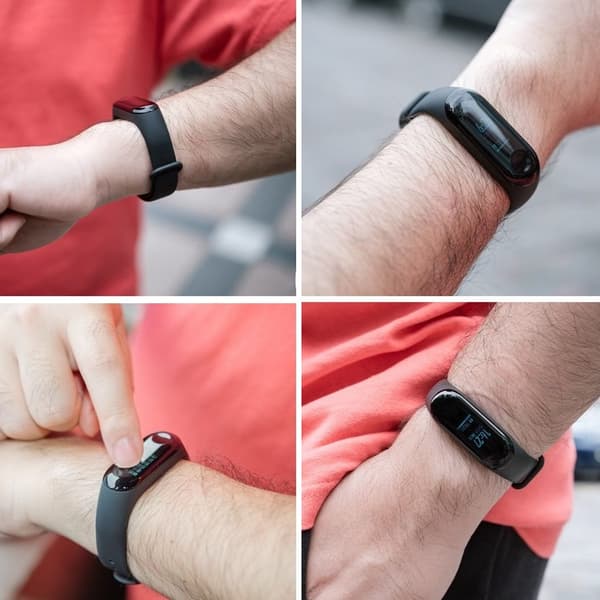 Xiaomi Mi Band 3/4 armbånd silikone sort