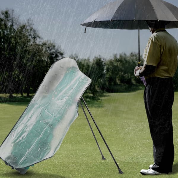 Transparent PVC Golfbag Regnskydd - Vattentätt Skydd för Din Golfutrustning