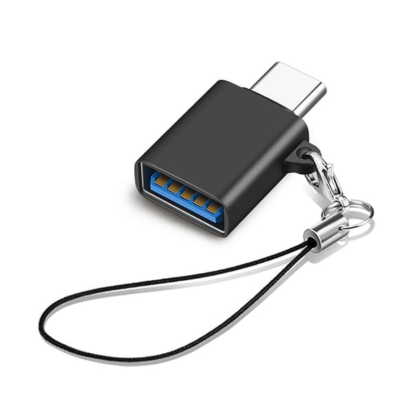OTG-sovitin kaulanauhalla Black