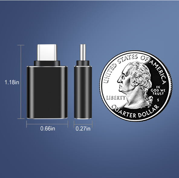 USB-C til USB 3.1 adapter Black