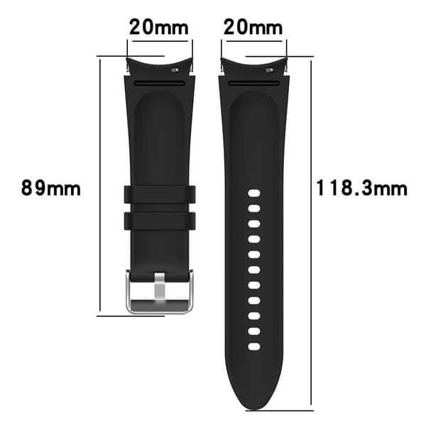 Silikon klokkerem til Samsung Galaxy Watch Black S
