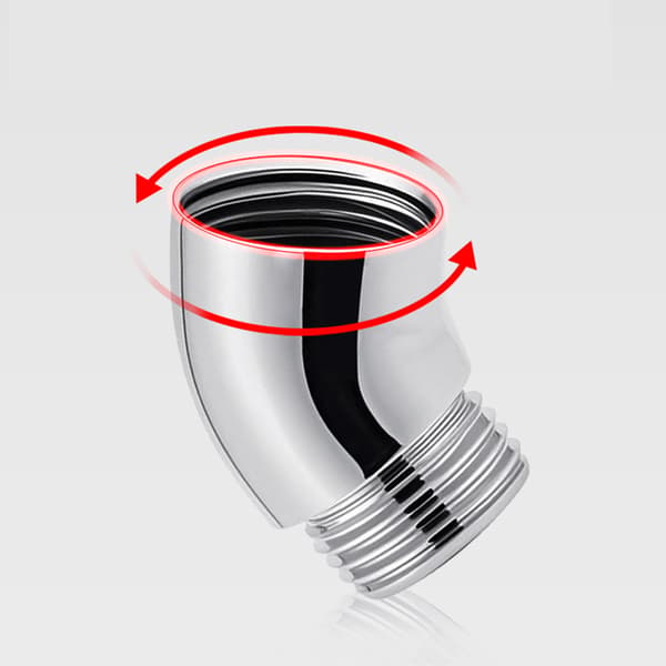 135° suihkupään sovitin Silver