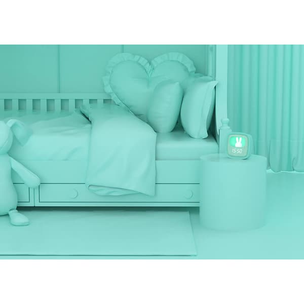 Väckarklocka med Nattlampa  Billy Clock Mintgrön