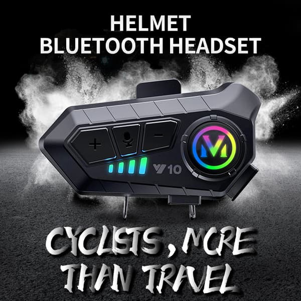 Bluetooth hjelm headset med blød mikrofon