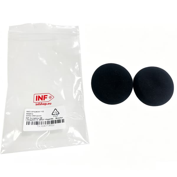Øreputer for Jabra Evolve 20, 20SE, 30, 30II, 40, 65 Black