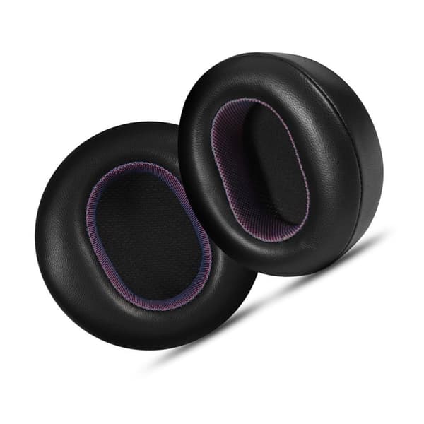 Udskiftningsørepuder til compatible with Microsoft Surface Headphones 1 & 2 - Sort/Lilla lammeskind