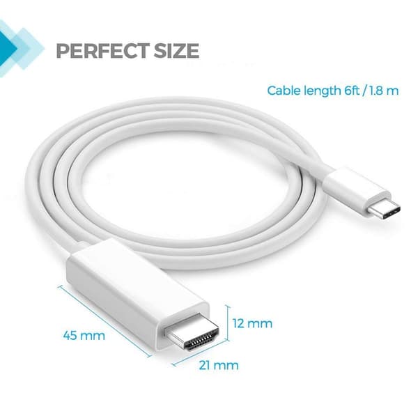 USB-C till HDMI kabel 4K UHD 2 meter