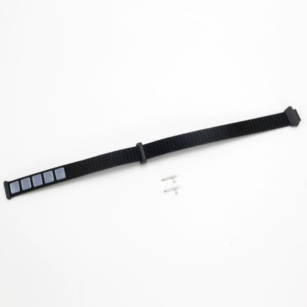 Nylon Loop Hook and Loop Rem Kompatibel med Fitbit Inspire 3 - Fås i Flere Farver Black
