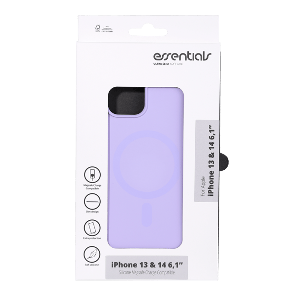 iPhone 13/14 Silicone Mag back cover, Purple