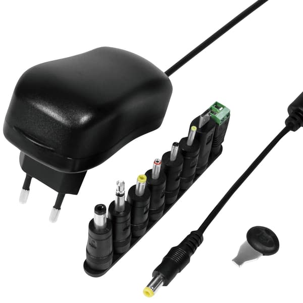 Strømadapter 230V-> 3-12V 1A 12W