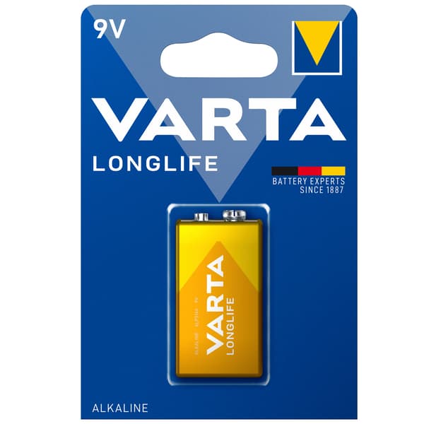 Longlife 9V batteri 1-pakning