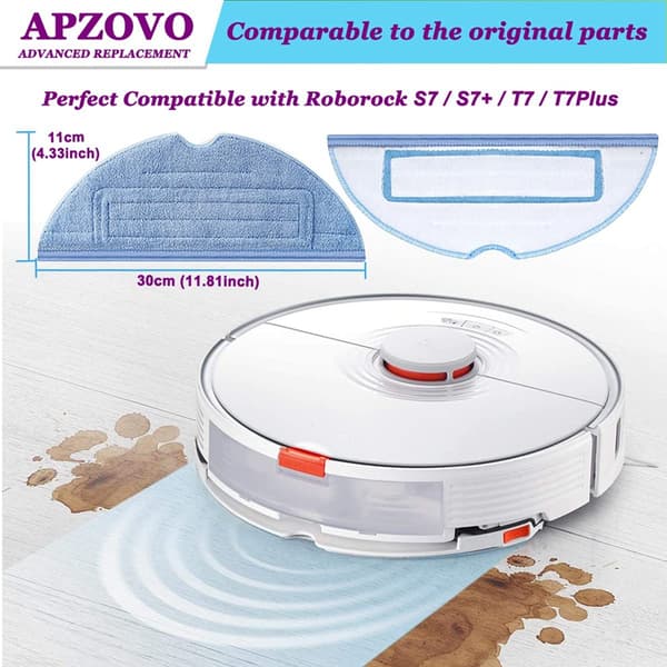 Reservedeler til Roborock S7/S7 Plus/T7/T7 Plus/T7s/T7s Plus