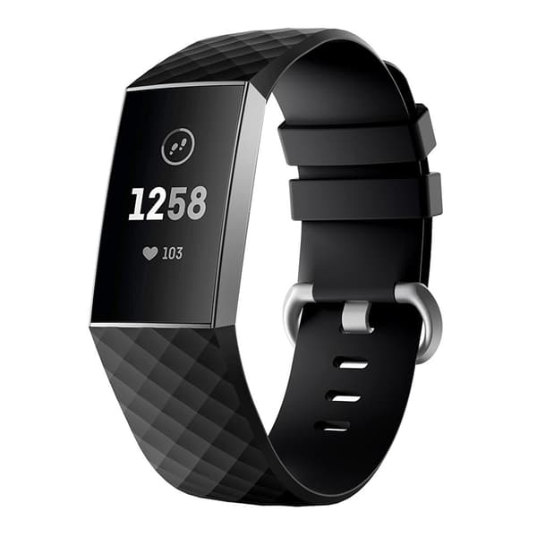 Fitbit Charge 3/4 ranneke silikoni (S) Black