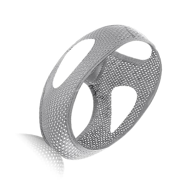 Andningsbart hakband, justerbart hakstödsband Grey