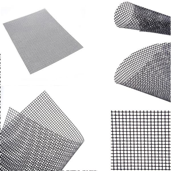 Grillmatte netting ikke-klebrig Sort 3-pakning