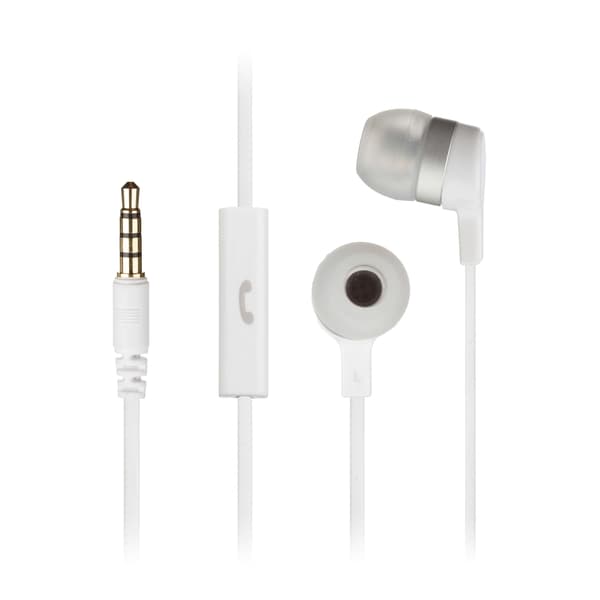Hörlur Mini Vit In-Ear Mic