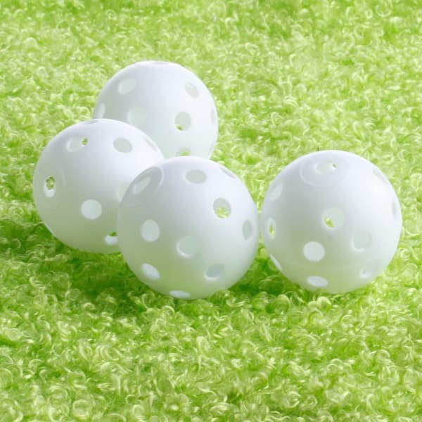 Träningsgolfbollar med hål 10-pack White