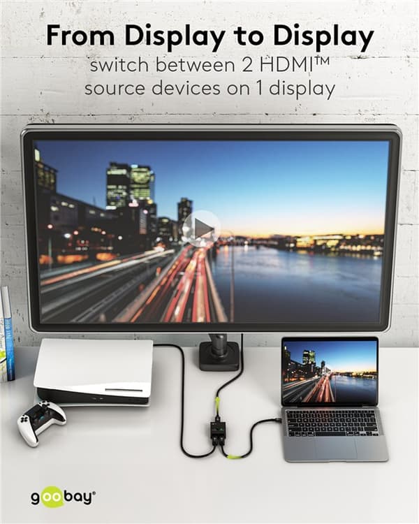 HDMI™-omkopplare 2 till 1