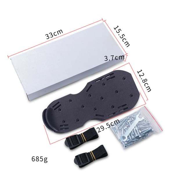 Sett med 4,2 cm plenluftesko Black