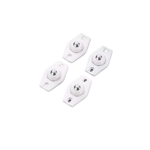 Självhäftande Glidhjul - Möbelrullar 4-pack White