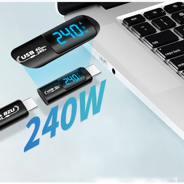 240W USB 2.0 Digitaalinen näyttöadapteri Black