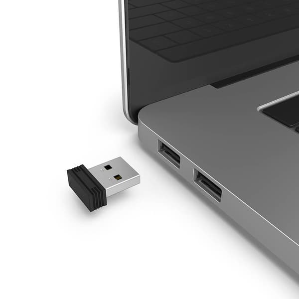 Mus Trådløs Dual Mode USB-C/USB-A 6-knaps Sort