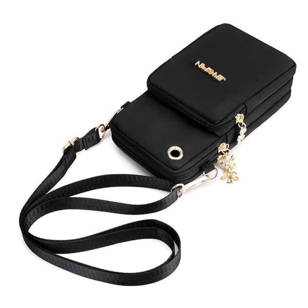 Multifunksjonell Crossbody Telefonveske Black