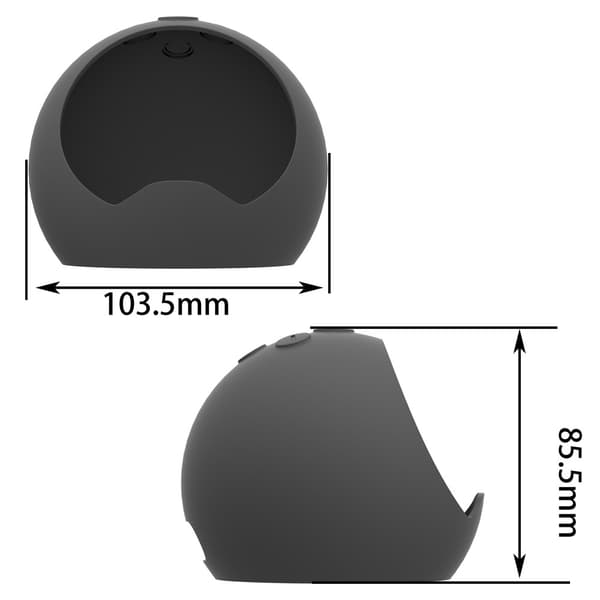 Beskyttende silikoneetui til Echo Dot 4. generation Black