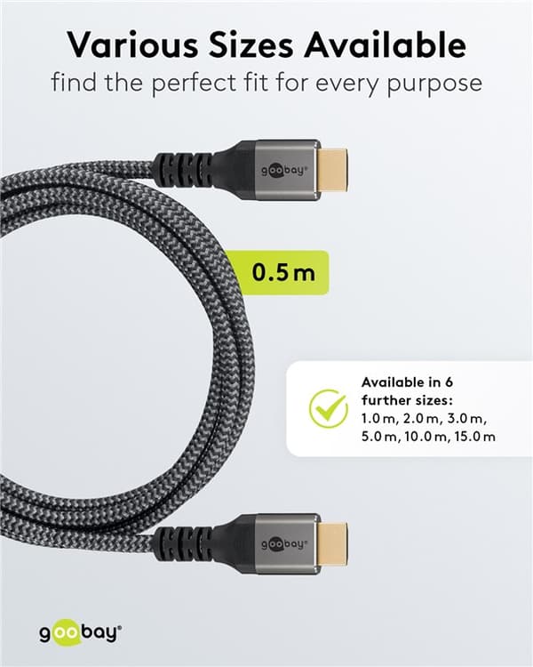 Höghastighets HDMI™-kabel med Ethernet