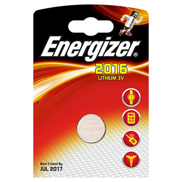Knapcellebatteri CR2016 Lithium 1-pak