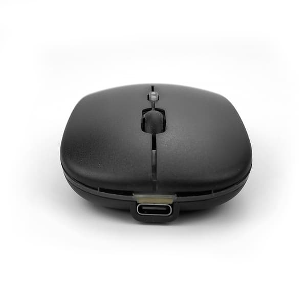 Trådløs mus - 2,4G + Bluetooth dobbelttilstand belyst sort