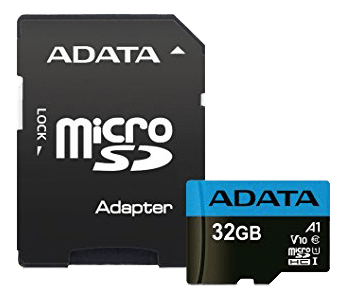 32GB UHS-I Class 10 microSDHC Memory Card with Adaptor