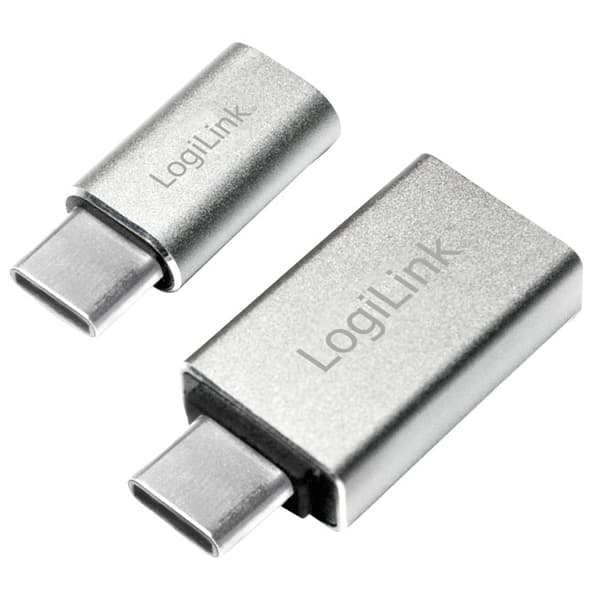 USB-C–USB-A- / USB-C–MicroUSB-sovittimet