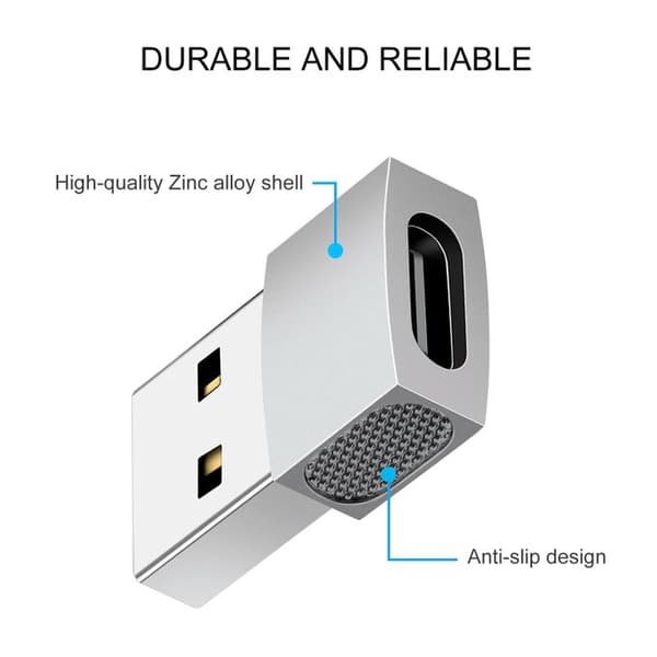 USB-C till USB-adapter Black