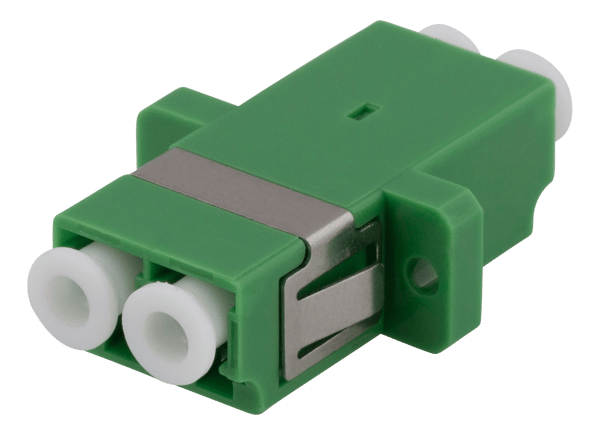 Fiber coupler snap-in, 2xLC-LC, Singlemode, duplex, green