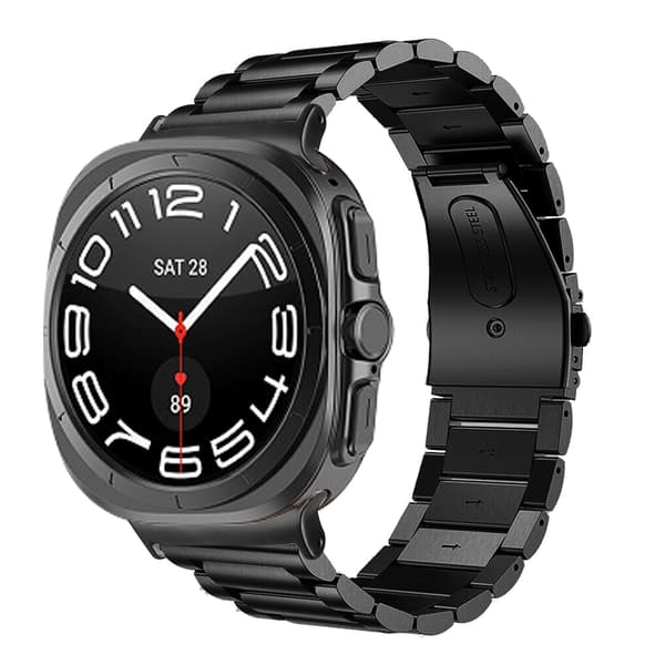 Rem i rustfritt stål til Samsung Galaxy Watch 7 47 mm Black