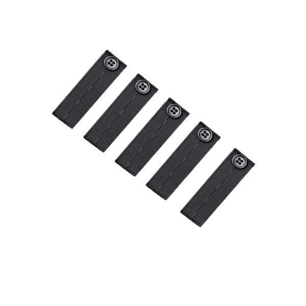 Joustava vyötärön pidennys 83 mm 5 kpl Black