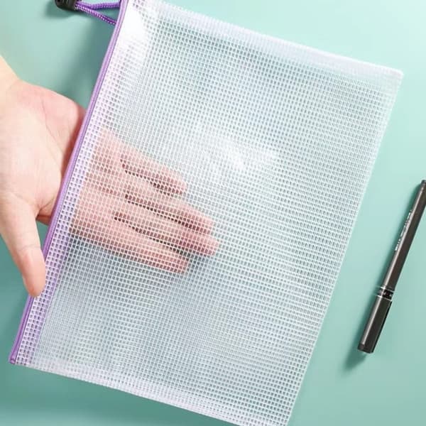 Tjocka Vattentäta A4-Meshpåsar - 24 pack