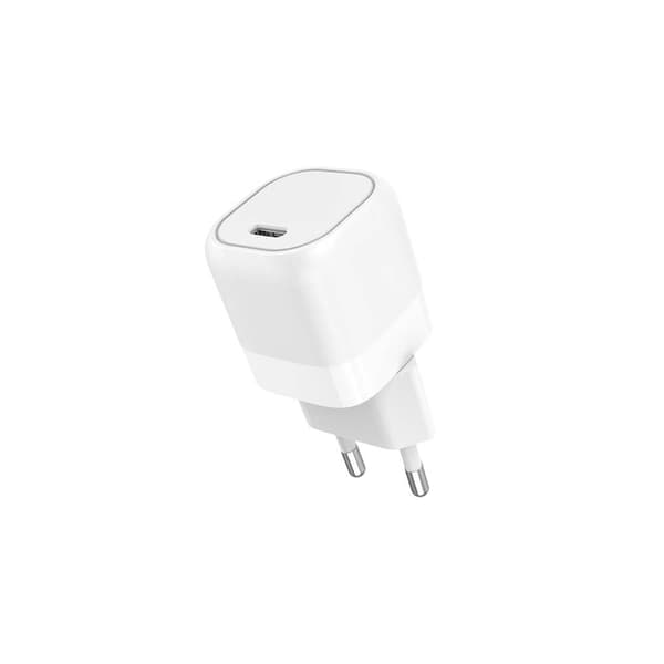 Lader 220V 1xUSB-C PD/PPS 25W, Kabel USB-C-USB-C 1m
