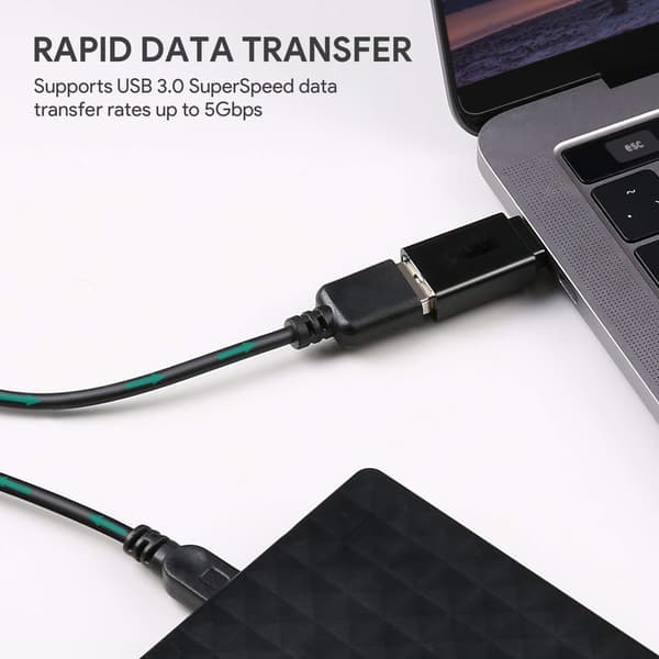 Omformer USB-C til USB 3.0, svært hurtig