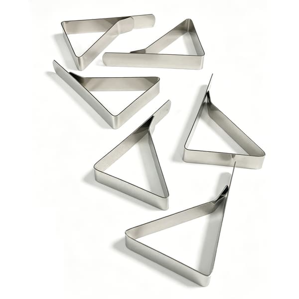 Dukklämmor / dukhållare Silver 12-pack