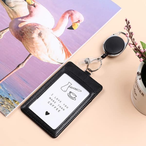 RFID-blockerande märkeshållare med infällbar rulle Model 2