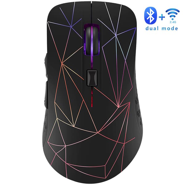 Dobbelmodus Bluetooth trådløs mus - Ergonomisk design